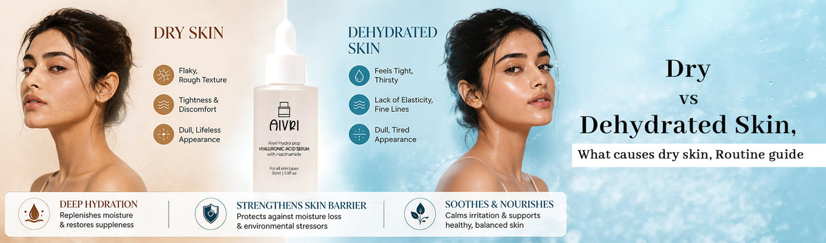 Dry vs Dehydrated Skin: What Your Skin Is Really Telling You | Aivri